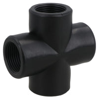 Polypropylene PP 3/4in BSP Female Threaded Cross Way Tee Piece 4 Way