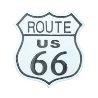 Route 66 Plaque en métal en fonte pour porte, mur, maison, États-Unis, Amérique, autoroute