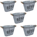 Beer Drinks Bucket Metal Wine Champagne Bottle Ice Cooler Bucket Party Tub