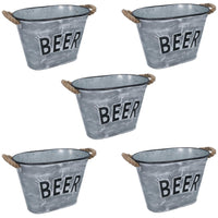 Beer Drinks Bucket Metal Wine Champagne Bottle Ice Cooler Bucket Party Tub