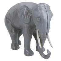 Elephant Money Bank Box Cast Iron Coin Cash Change Jar Animal Safari Africa