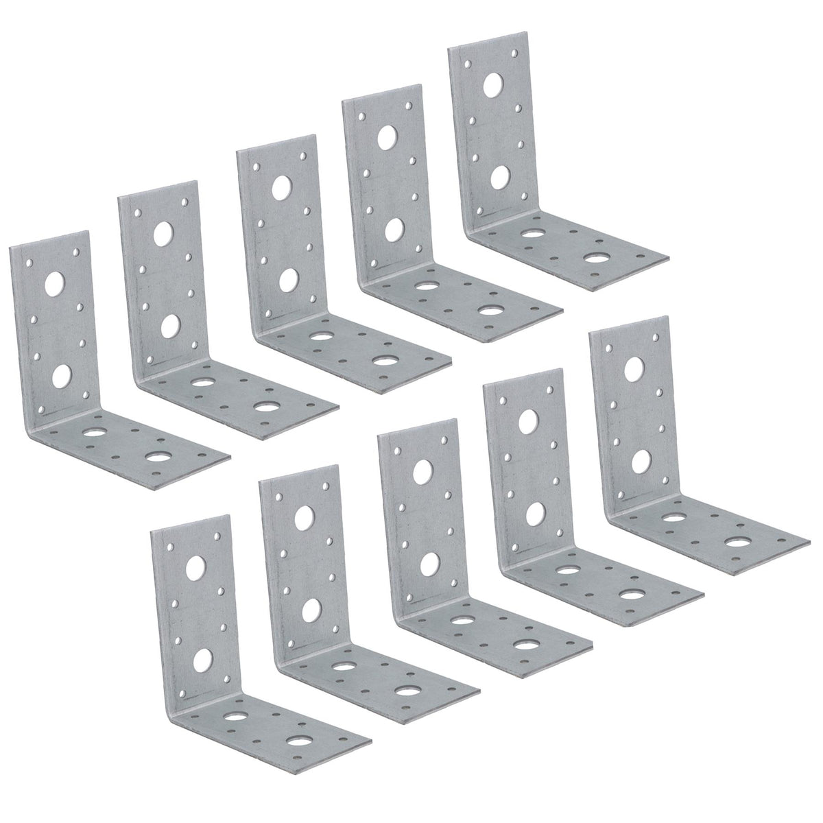 Timber Joist Angle Bracket Fastening Plate Galvanised Steel 100 x 100 x 50mm