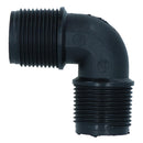 Polypropylene PP 1/2in BSP Male x Male Threaded 90° Elbow Connector