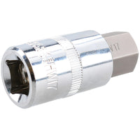 17mm Hex Bit Metric Allen Socket Male 1/2" Drive 55mm Length Strengthened Tip