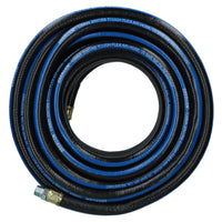 20 Metres / 65 Feet Compressor Airline Air Hose 10mm Internal Rubber + Fittings