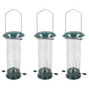 3PK Small Deluxe Bird Feeder Peanut Holder Hanging Feeding Station Wild Birds