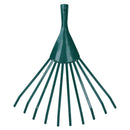 Garden Lawn Rake Replacement Head 10 Tooth Leaf Leaves Grass Yard Green