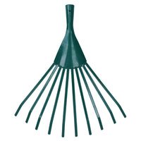 Garden Lawn Rake Replacement Head 10 Tooth Leaf Leaves Grass Yard Green