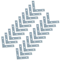 Corner Mending Plates Flat L Shape Fixing Brackets 75mm x 75mm x 12mm
