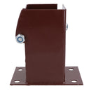 Flush Fit Fence Post Bolt Down Shoe Holder Support Clamp 75mm x 75mm