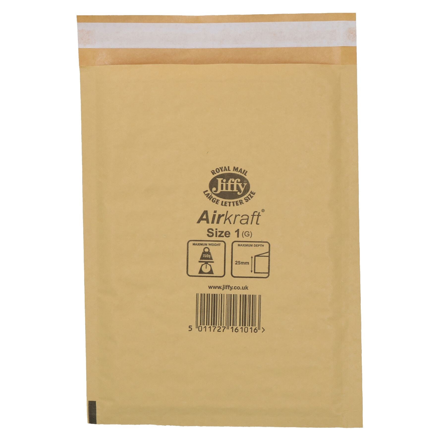 25pk Genuine Gold Jiffy Bag Airkraft Bubble Padded Mail Bag Envelope Size 1