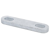 M12 U-Bolt Plate 61mm to 85mm Internal Width Thick Galvanised N-Bolt Backing