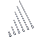 Jeu de 6 rallonges pour douilles droites à entraînement 3/8" 38 mm - 300 mm