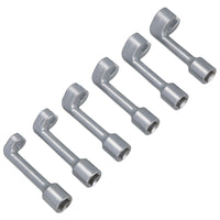 Douilles pour conduites d'injecteurs diesel 6 pièces 12 mm - 19 mm Outil de démontage de conduites de carburant 1/2"