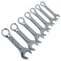 Stubby Spanners Wrench Set SAE Imperial 7pc 3/8" - 3/4" By Bergen AT134