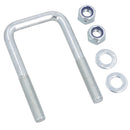 8 Single Parabolic Leaf Spring High Tensile U Bolt / Nuts For Ifor Williams Trailers