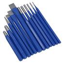 Punch and Chisel Set Centre Tapered Parallel Drift Pin Punches Cold Chisels 12pc