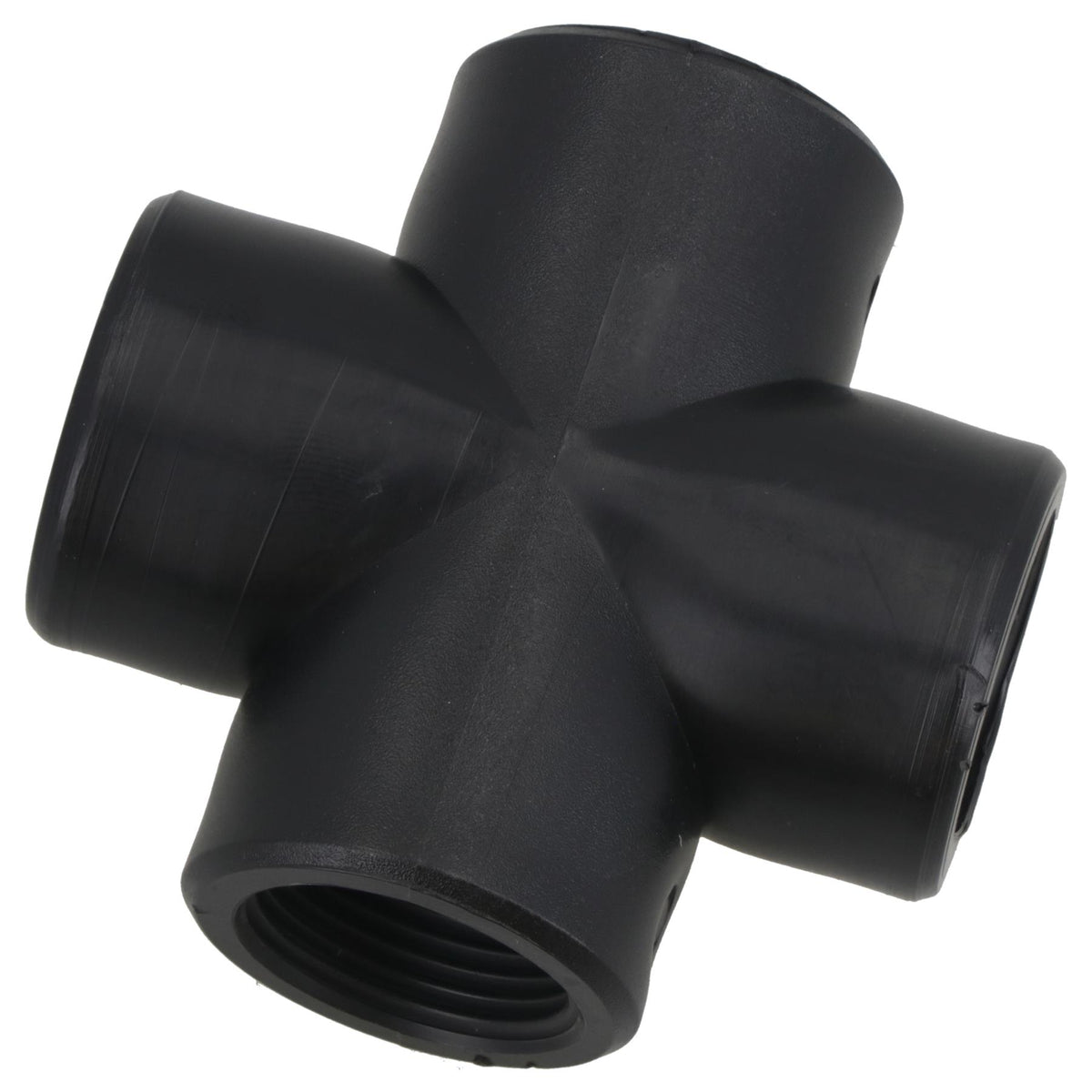 Polypropylene PP 3/4in BSP Female Threaded Cross Way Tee Piece 4 Way