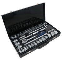 Jeu de douilles extensibles peu profondes AF SAE métriques MM et impériales 1/2" 42 pièces