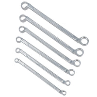 Metric Double Ended Bi-hex Ring Spanners 6mm - 17mm 6 Spanners 12 Sizes