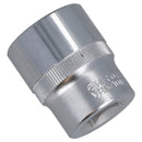 24mm 1/2" Dr Socket Super Lock Metric Shallow CRV Knurl Grip 6 Point TE796