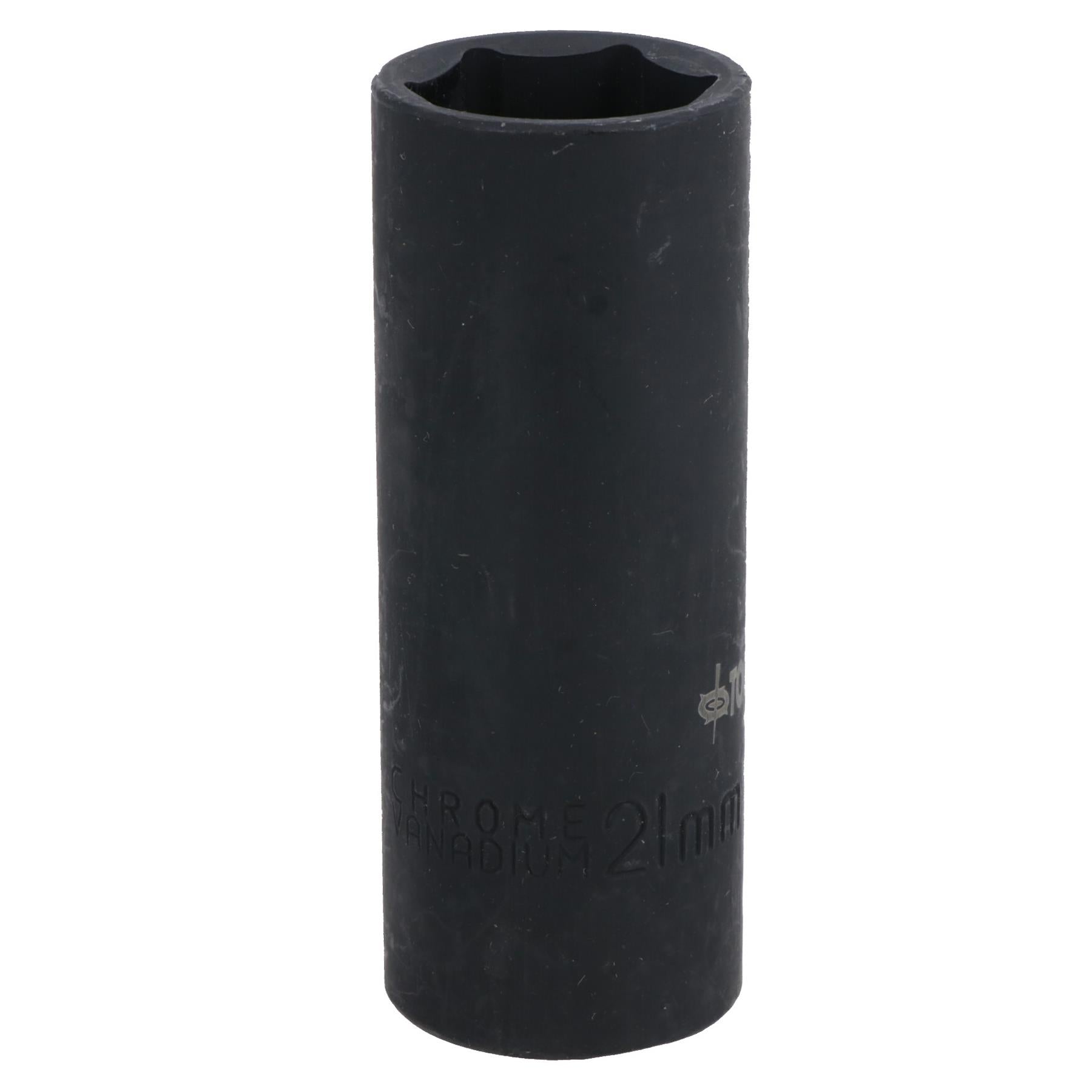 21mm Deep Metric Impact Impacted Socket 6 Sided Single Hex 1/2in Drive