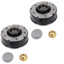 2pk 200 x 50mm Brake Drums & Bearings for Ifor Williams Trailer 5 Stud 6.5" PCD