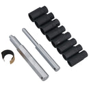 Radsicherungsmutter/-bolzen/-nabenkappen-entfernungs-/wiedereinbausatz 18-25mm 10-tlg. AT248