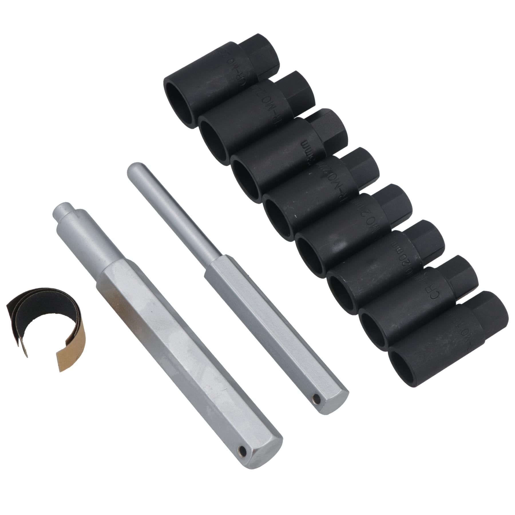 Radsicherungsmutter/-bolzen/-nabenkappen-entfernungs-/wiedereinbausatz 18-25mm 10-tlg. AT248