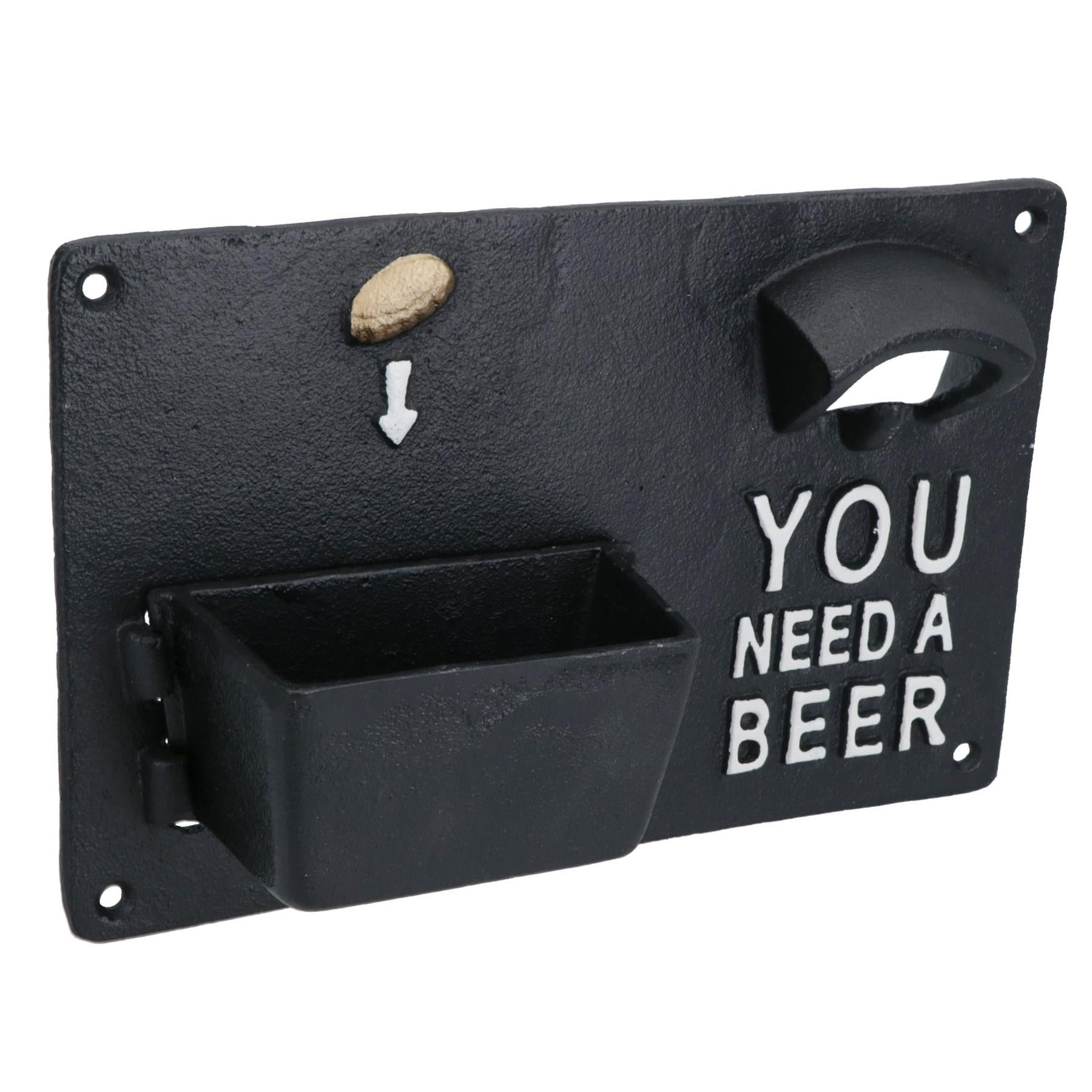 You Need A Beer Bottle Opener Beer Cast Iron Sign Gift Garage Door Shed Bar