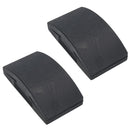 Solid Rubber Hand Sanding Block For Wet + Dry Sandpaper Emery Flattening 2pk