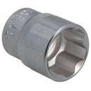 24mm 1/2" Dr Socket Super Lock Metric Shallow CRV Knurl Grip 6 Point TE796