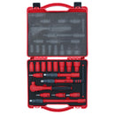 3/8" Drive Insulated VDE Tool Socket and Accessory Kit 16pc Metric Hex + T Bar