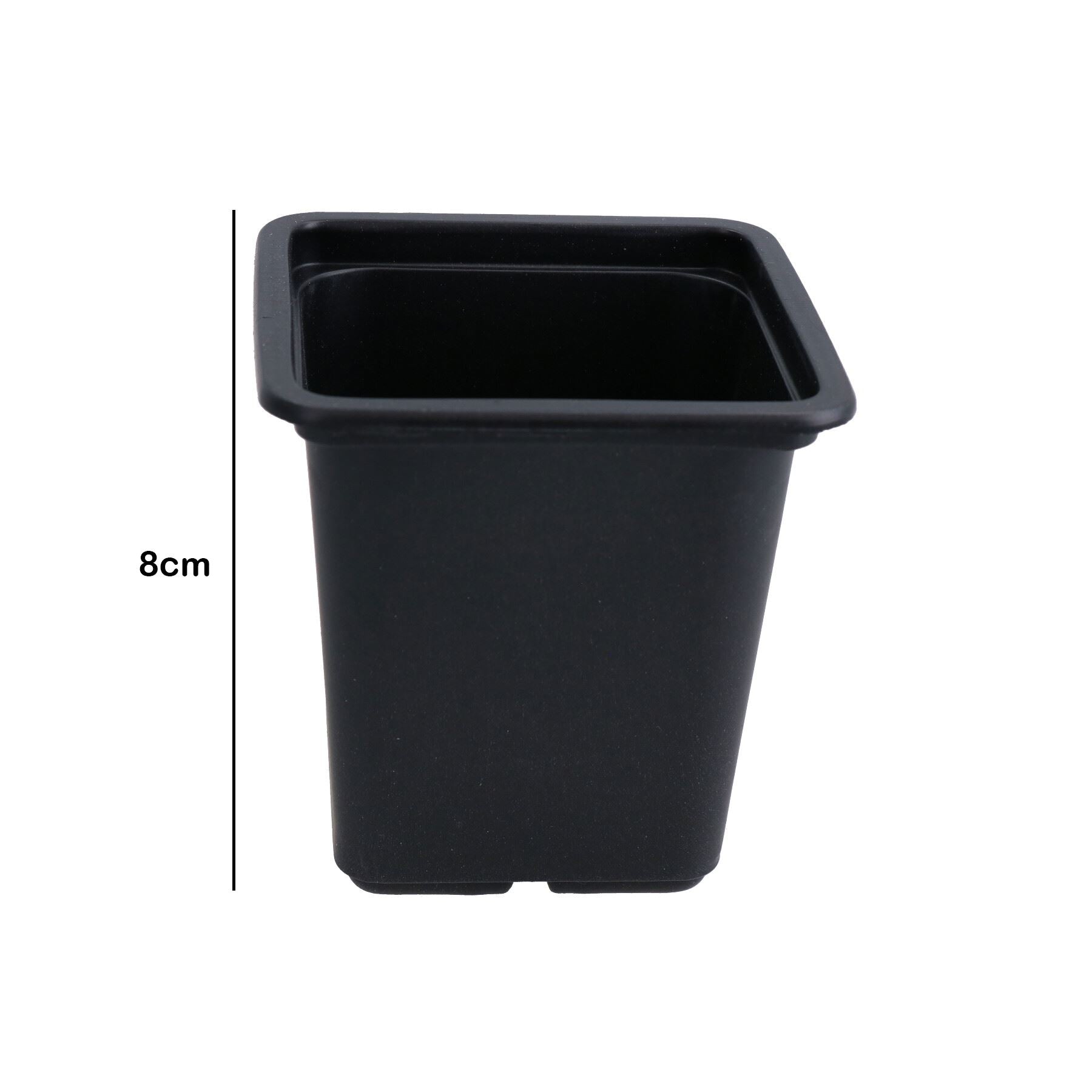 Mini pots de graines de fleurs en plastique pour plantes, pots de 7 cm, plateaux de jardin carrés, semis de graines