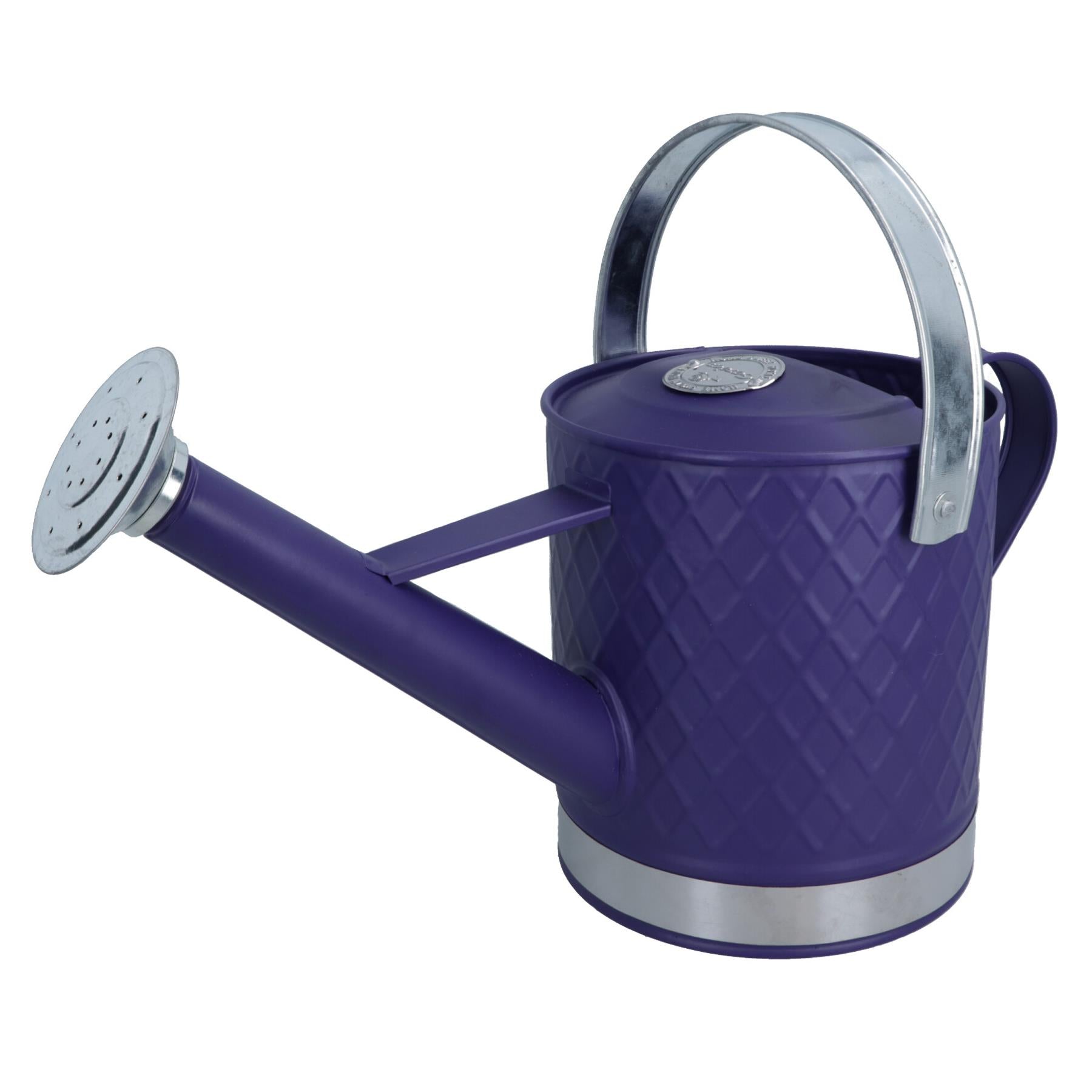 3L Watering Can Purple Steel Metal Water Greenhouse Garden Plants Home