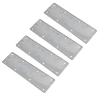 Large Internal Sleeper Straight Support Plate 100mm x 350mm Stainless Steel