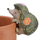 Hedgehog Rabbit Turtle & Snail Plant Pot Hanger Garden Ornament Statue Vase