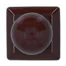 Metal Fence Post Caps Round / Ball 75mm x 75mm Protector Cover Brown