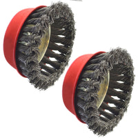 100mm Wire Cup Brush Wheel 7" or 9" Angle Grinder Twist Knot