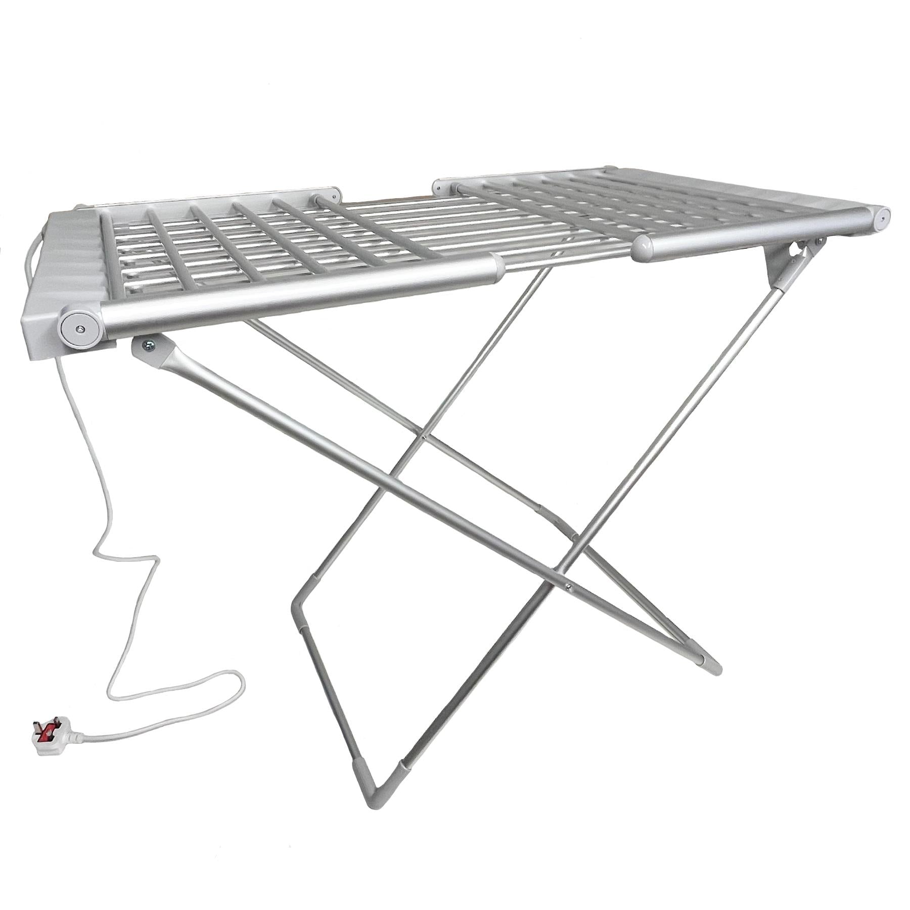 Electric Winged Heated Airer Folding Clothes Line Dryer Heated Rack 20 Bar