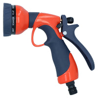Deluxe Garden Watering Spray Gun Adjustable Nozzle 10 Spray Pattern Soft Grip