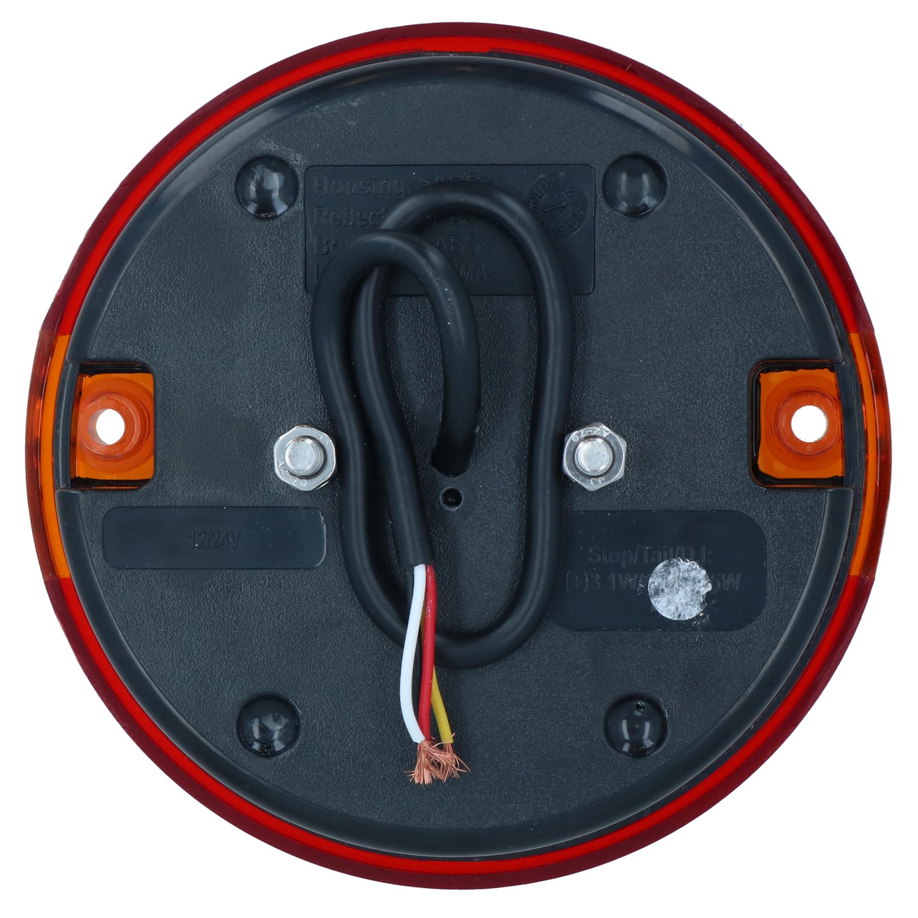 Round LED Truck Tail Light Lamp for Trailers Caravans 12v or 24v