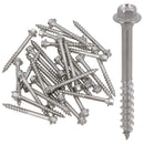 63mm Timber Wood Screws For Railway Sleepers Hex Head Stainless Steel 30pc