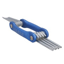 10 teiliger Torxschlüsselsatz mit Aluminiumrahmen T6 - T30 Security Torx Taschenformat