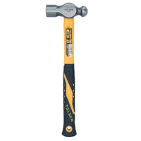 16oz (450g) Ball Pein / Peen Hammer with Fibreglass Shaft & Rubberised Handle