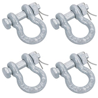 Galvanised Bow Shackle Safety Pin 5/16in (8mm) 0.75T to US Fed Spec