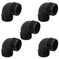 Polypropylene PP 1-1/2in BSP Male x Male Threaded 90° Elbow Connector