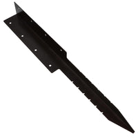 Garden Double Sleeper Corner Support Stake Spike Fastener Brown 670mm Long