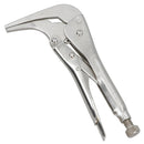 Long Nose Locking Pliers Mole Grips with 90 Degree Angled Head 10 inch