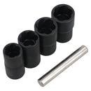 5pc 1/2" Twist Socket Broken Studs Nuts Wheel Lock Nut Remover 17mm - 22mm